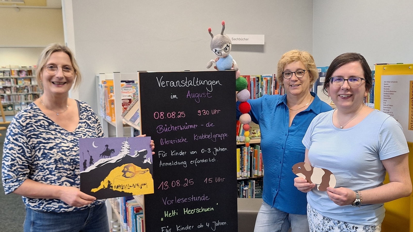 Kleines Ferienprogramm für Kinder in der Stadtbücherei Höxter - Geschichten hören, Spielen, Basteln, Kontakte knüpfen 