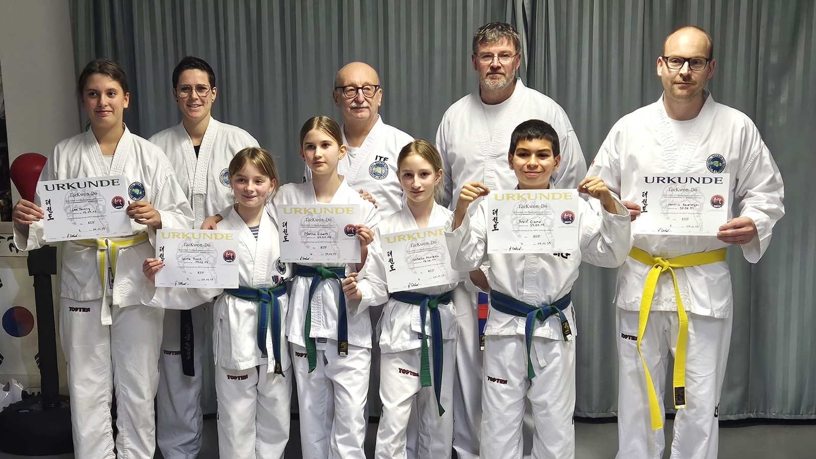 Taekwon Do-Kampfgemeinschaft MTV Boffzen/Fürstenberg – Erfolgreiche Gürtel-Prüfungen zum Jahresabschluss